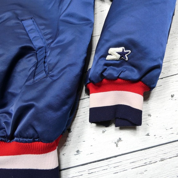 Vintage Minnesota Twins Jacket Mens XL Blue MLB Baseball Starter Satin Made‎ USA - Picture 3 of 11